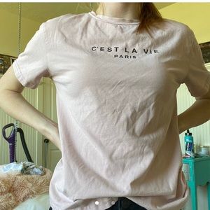 shein light pink top